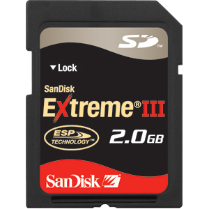 SanDisk 2 GB Extreme III Secure Digital (SD) Card