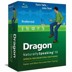 Nuance Dragon NaturallySpeaking v.10.0 Preferred with Noise-canceling Headset Microphone - 1 User