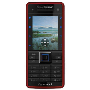 Sony Ericsson C902 Cellular Phone - Bar - Red