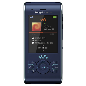 Sony Ericsson Walkman W595 Cellular Phone - Slide - Blue