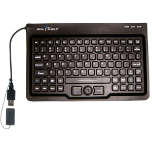 Seal Shield S86P Keyboard - Wired - Black