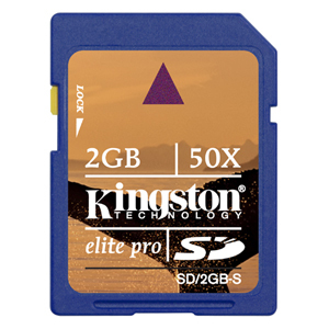 Kingston 2GB Elite Pro Secure Digital (SD) Card