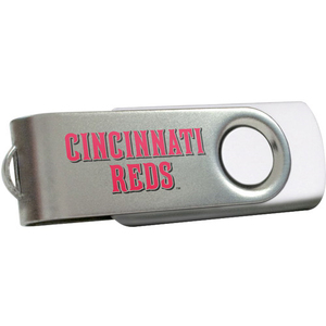 Centon DataStick Swivel MLB Cincinnati Reds 1 GB Flash Drive - White