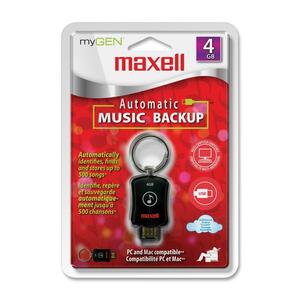 Maxell 4GB myGEN Music Backup USB 2.0 Flash Drive