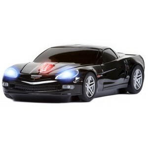 Road Mice Chevy Corvette Car Mouse - Optical - Wireless - Radio Frequency - Black