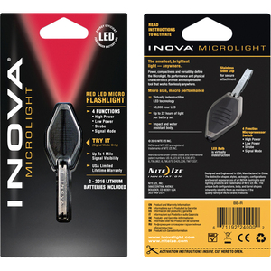 INOVA Microlight BB-R Keychain Light