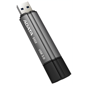 Adata Superior S102 8 GB Flash Drive - Gray