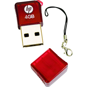 4GB HP FLASH KEY PEN USB RED V165