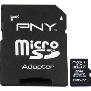 PNY P-SDU8G4-EFBBS2 8 GB microSD High Capacity (microSDHC)