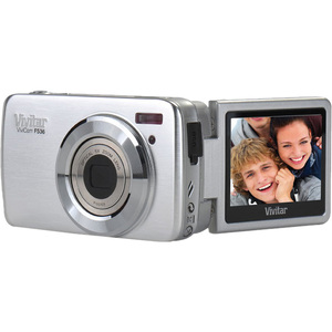 Vivitar ViviCam F536 14.1 Megapixel Compact Camera - Strawberry