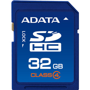 Adata ASDH32GCL4-R 32 GB Secure Digital High Capacity (SDHC) - Retail