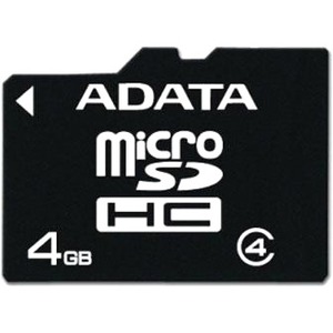Adata AUSDH4GCL4-R 4 GB microSD High Capacity (microSDHC) - Retail