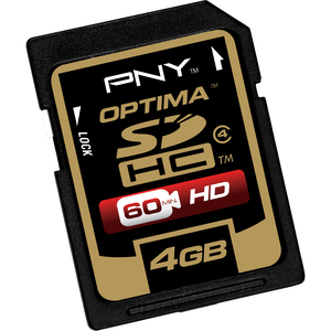 PNY Optima P-SDHC4G4-EF/M1 4 GB Secure Digital High Capacity (SDHC)