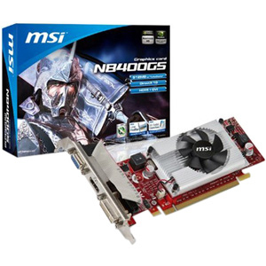 MSI N8400GS-MD256/TC GeForce 8400 GS Graphics Card - 520 MHz Core - 512 MB DDR3 SDRAM - PCI Express 2.0 x16Low-profile