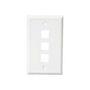 Channel Vision 3 Socket Faceplate