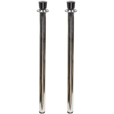 Crowd Control Post Polished 2 Count Chrome Posts