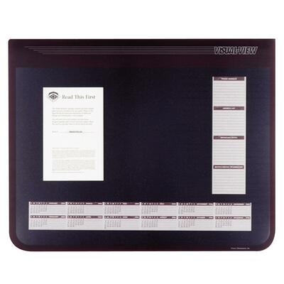 Desk Pad 24"x19" Non Glare See Thru Cover Black