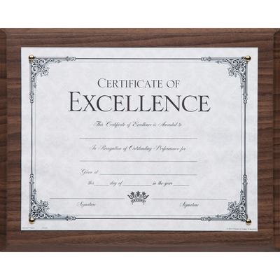 Award Plaque Vertical/Horizontal 8-1/2"x11" Walnut Finish