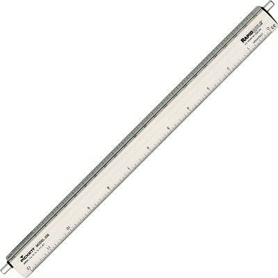 Adjustable Triangular Scale 1/16"1/8"1/4"1/2"1:12:1
