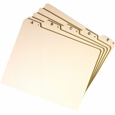 A thru Z File Guide 1/5 Tab Cut Letter Manila