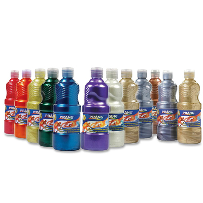 Activity Paint Metallic16 Oz12 per Pack Assorted