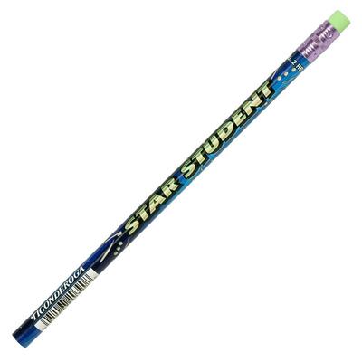 #2 Pencil W/ Eraser 11/32" Dia Star Student Design 12/DZ