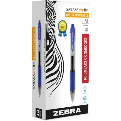 Sarasa Gel Ink Pen Retractable Medium Point .7mm Blue