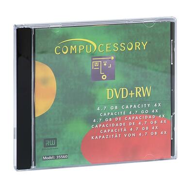DVD+RW 4.7GB 4X Recording Speed W/Branded Surface