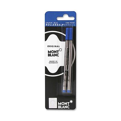 Rollerball Pen Refill Fine Point 2 per Pack Blue Ink_1