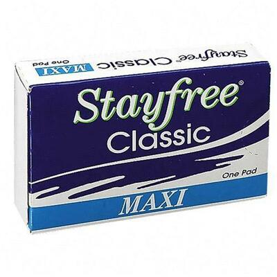 Stayfree Folded Sanitary Napkins White
