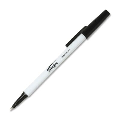 Ballpoint Pen Medium Point White Barrel/Black Ink<br>
