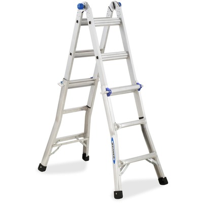 Telescoping Ladderw/ J Locks8-1/2"x24-5/8"x156"Aluminum