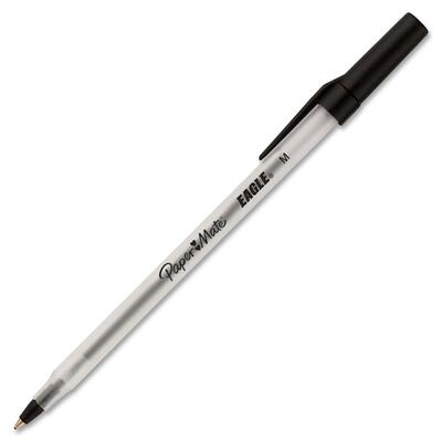 Ballpoint Pen 1.2mm Point Black Ink/Clear Barrel