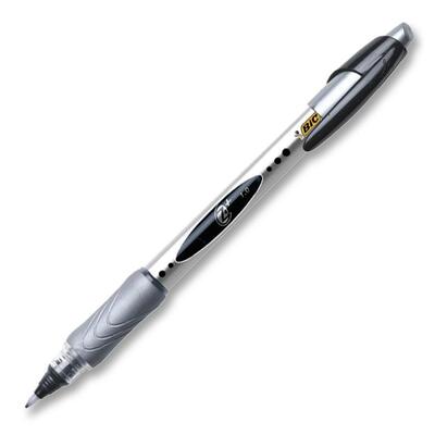 Porous Point Pensw/ Rubber Grip Bold Point Black