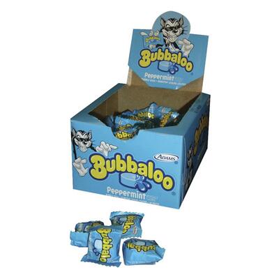 Bubbaloo Gum Individually Wrapped Peppermint