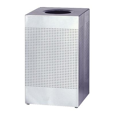 Hinged Top Receptacle16 Gal.14-3/4"x14-3/4"x30"Steel