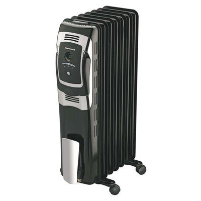 Digital Radiator Heater6-3/4"x25-7/8"x15-7/16"Black/Silver