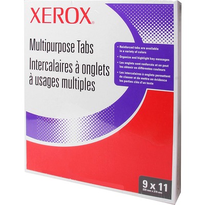 Copier Tabs Straight Collated 3-Hole Punch White