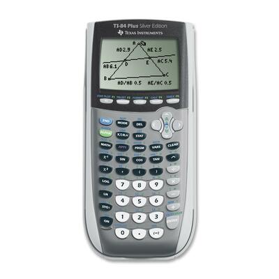 Graphing Calculator LCD 3-1/2"x7-1/3"x1 Silver