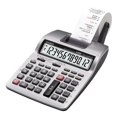 Calculator 12-Digit 2-Color Print 6-1/3"x10-2/3"x2-5/8"