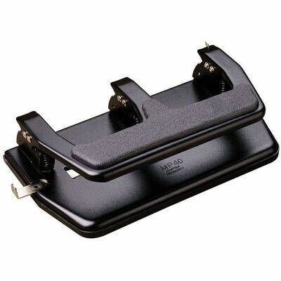 3HP Heavy-Duty Punch Fixed 9/32" Size 30 Sheet Cap Black