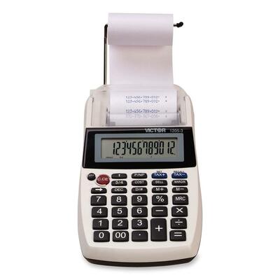 Calculator 12 Digit/2-Color Print 6"x8-1/4"x1-3/4"