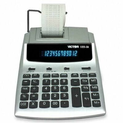 Calculator 12 Digit 2 Color Printing 7-1/2"x9-1/2"x2"<br>