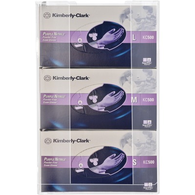 Glove Box Holder Triple 11"x3-1/2"x14-1/2" Clear<br>CLEAR<br>Sold by theEA<br>1 EA/BX<br>4 BX/CT