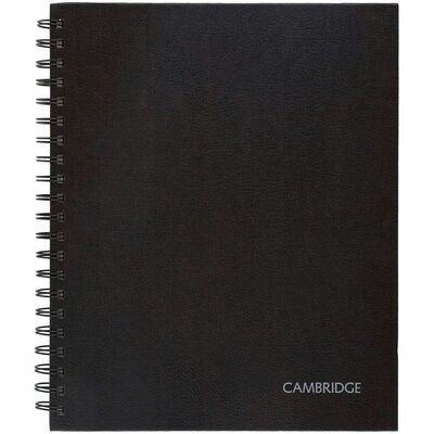 Hardbound NotebookLegal Rld.1 Subject80 Sh11"x8-1/2"BK