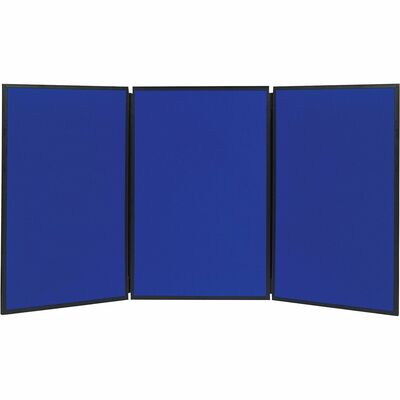 3 Panel Tabletop Showboard 72"x36" Blue<br>