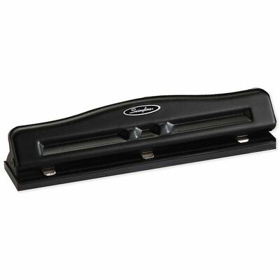 Adjustable 2-3 Hole Punch 9/32" Black