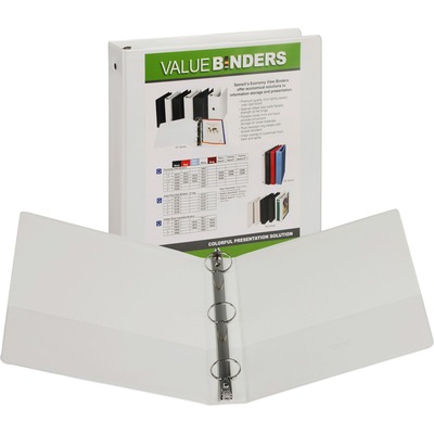 3-Ring Vue Binder 1-1/2" Capacity 11"x8-1/2" White