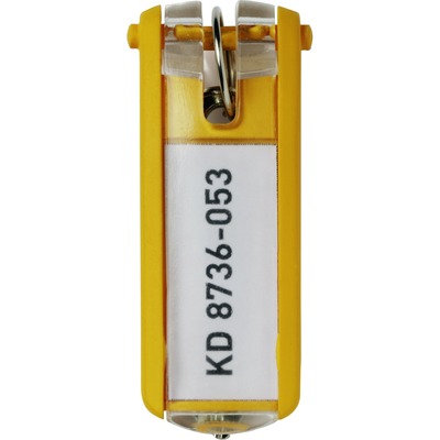Key Tags 6 per Pack Yellow