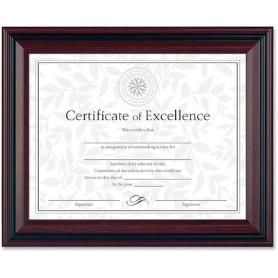 Document Frames 8-1/2"x11" Rosewood/Black